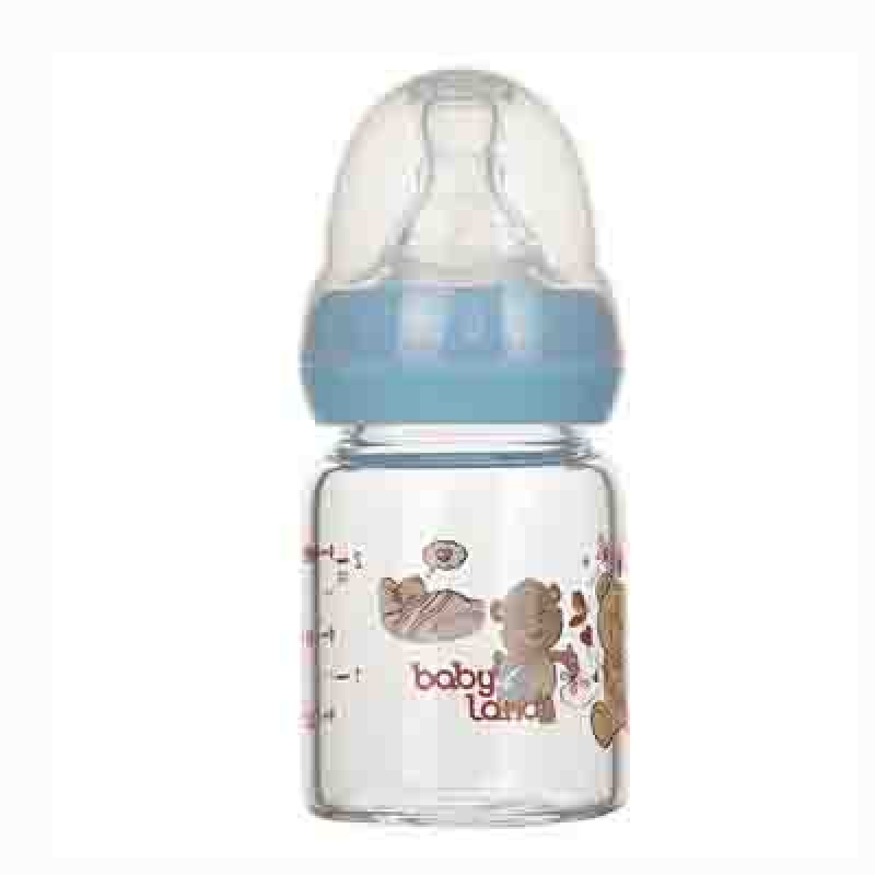 شیشه شیر پیرکس فندقی بی بی لند Baby Land مدل 435 -60میل